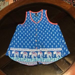 🙂 Blue Vest Top 🙂